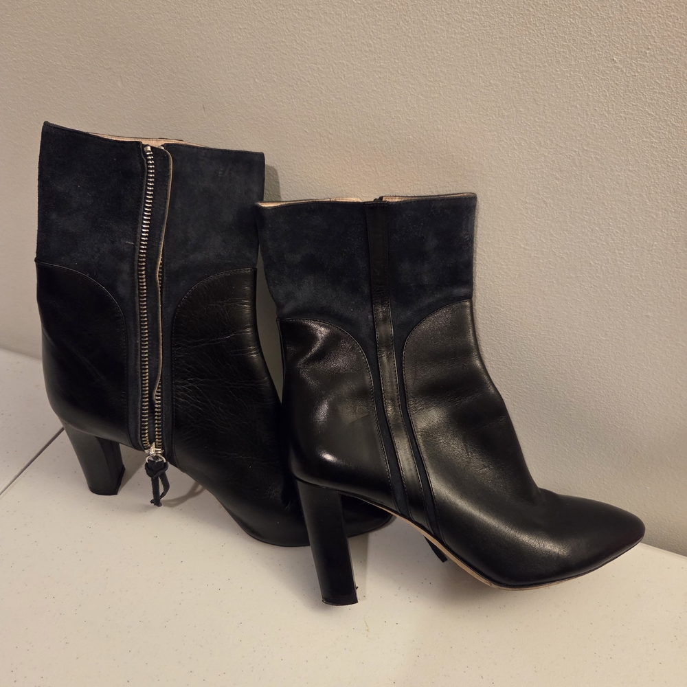 Cavallini Black and Navy Heeled Boots